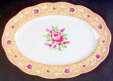 Devonshire Lace 13" Oval Serving Platter