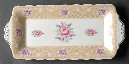 Devonshire Lace Tray for Creamer & Sugar with Lid