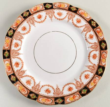 Devon Black (Scalloped) Salad Plate