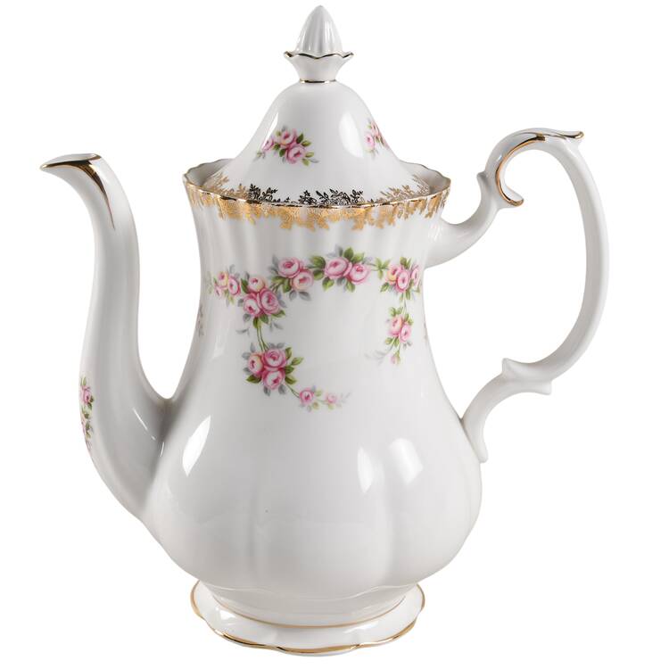 Dimity Rose Coffee Pot & Lid by Royal Albert