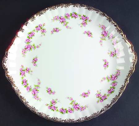 Dimity Rose Handled Cake Plate
