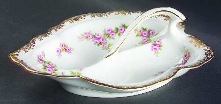 Dimity Rose 2-Part Relish by Royal Albert