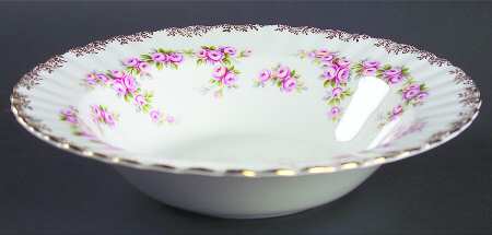 Dimity Rose Rim Soup Bowl by Royal Albert
