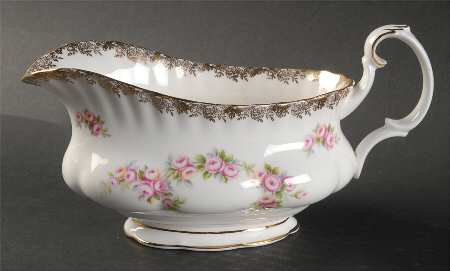 Dimity Rose Gravy Boat by Royal Albert