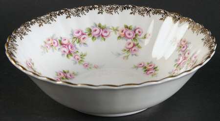 Dimity Rose Coupe Cereal Bowl by Royal Albert