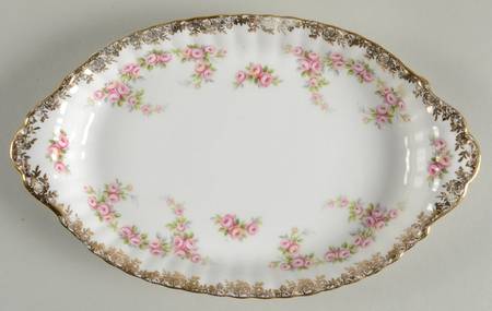 Dimity Rose Tray for Mini Creamer & Open Sugar by Royal Albert