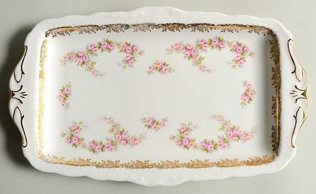 Dimity Rose Large Sandwich Tray by Royal Albert