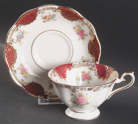 Empress Series Footed Cup & Saucer Set by Royal Albert