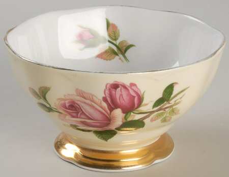 English Beauty Open Sugar Bowl