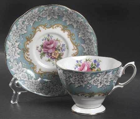 Enchantment Footed Cup & Saucer Set by Royal Albert
