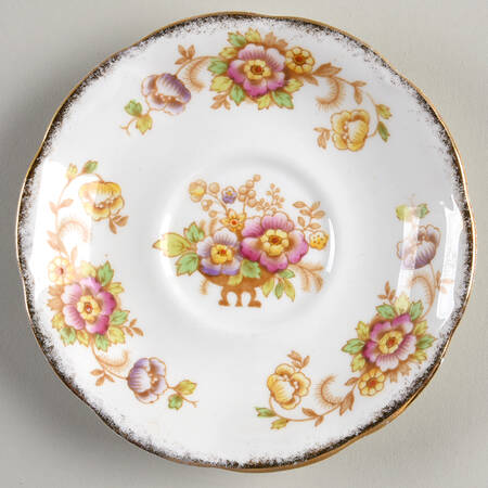 Evesham (Multicolored Floral) Saucer for Footed Cup