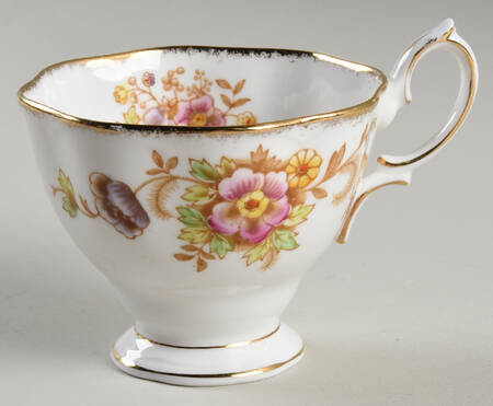 Evesham (Multicolored Floral) Footed Cup