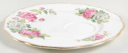 Evening Rhapsody (Pink & White Floral) Snack Plate