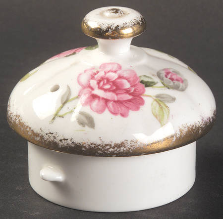 Evening Rhapsody (Pink & White Floral) Lid for Mini Coffee Pot