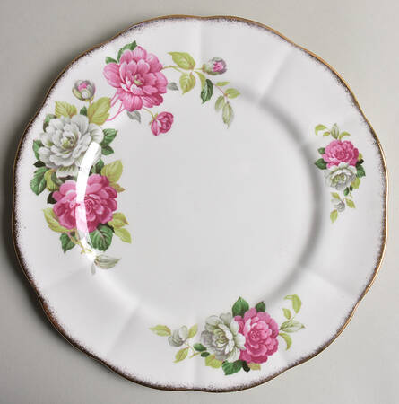 Evening Rhapsody (Pink & White Floral) Dinner Plate