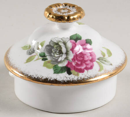 Evening Rhapsody (Pink & White Floral) Lid for Small Teapot