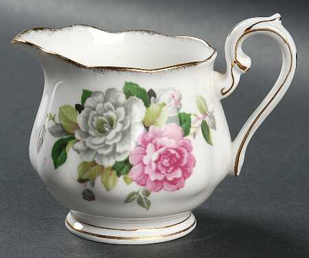 Evening Rhapsody (Pink & White Floral) Creamer