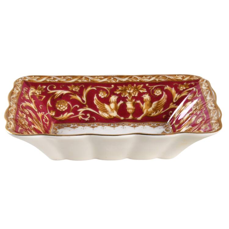 Florentine Red Rectangular Sweet Meat Dish