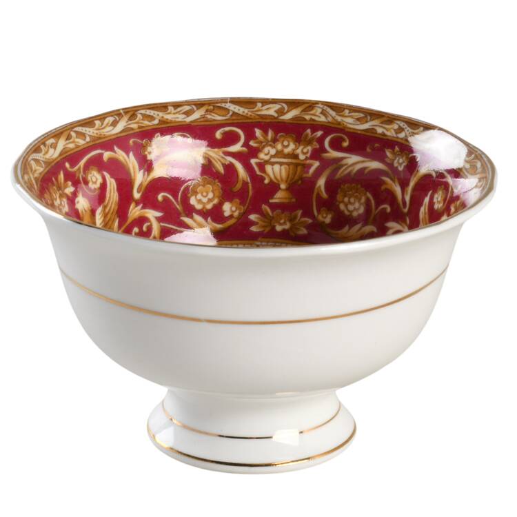 Florentine Red Open Sugar Bowl
