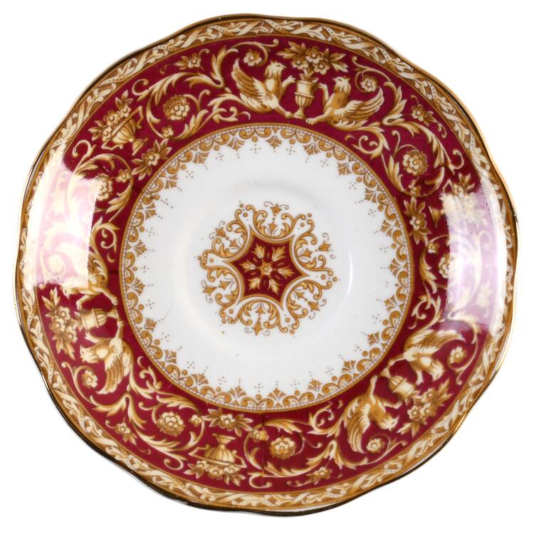 Florentine Red Saucer by Royal Albert