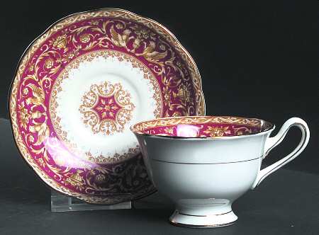 Florentine Red Footed Cup & Saucer Set