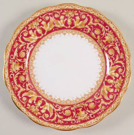 Florentine Red Bread & Butter Plate