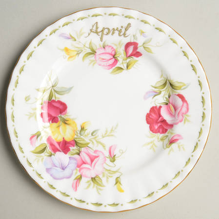 Flower of The Month (Newer, Montrose) Bread & Butter Plate