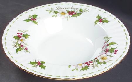 Flower of The Month (Newer, Montrose) Large Rim Soup Bowl