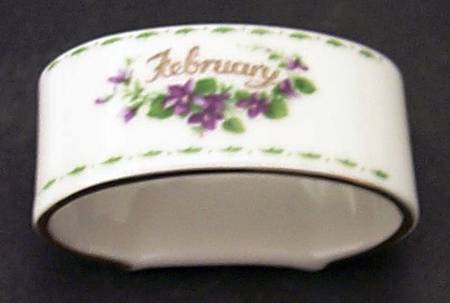 Flower of The Month (Newer, Montrose) Napkin Ring