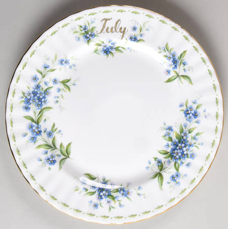 Flower of The Month (Newer, Montrose) Salad Plate