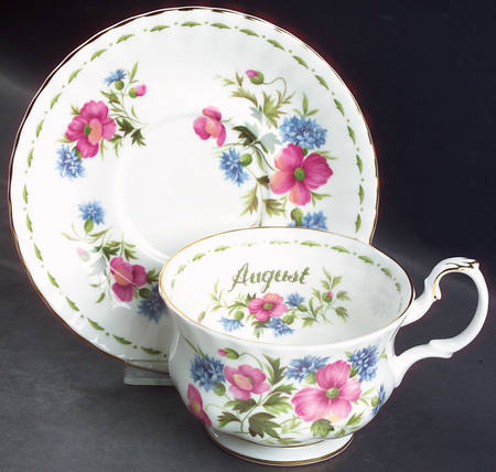 Flower of The Month (Newer, Montrose) Breakfast Cup & Saucer Set