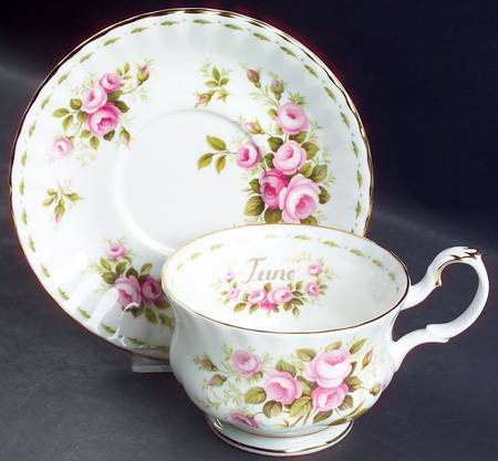 Flower of The Month (Newer, Montrose) Breakfast Cup & Saucer Set