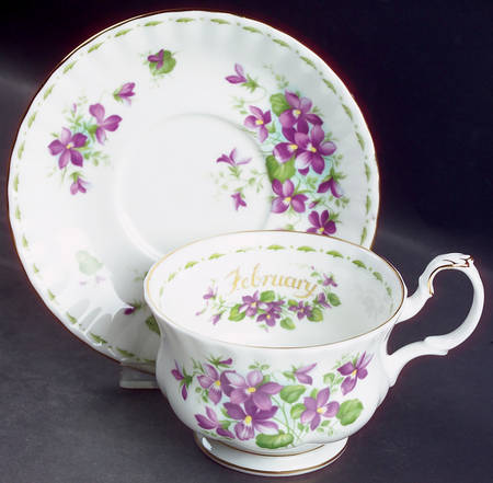 Flower of The Month (Newer, Montrose) Breakfast Cup & Saucer Set