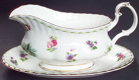 Flower of The Month (Newer, Montrose) Gravy Boat & Underplate