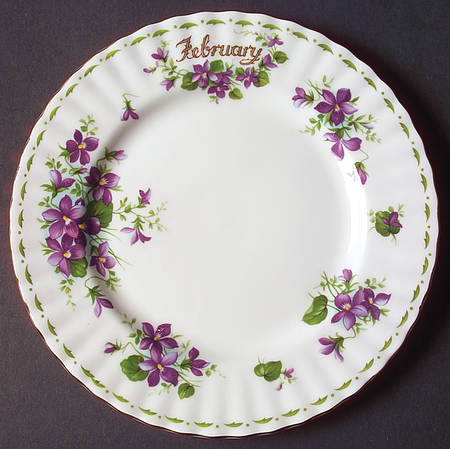 Flower of The Month (Newer, Montrose) Salad Plate