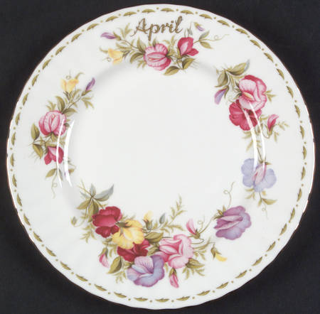 Flower of The Month (Newer, Montrose) Salad Plate