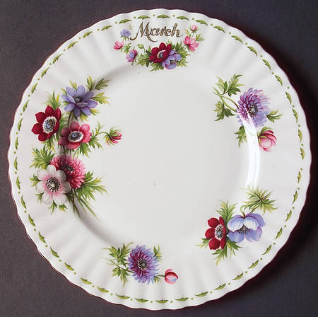 Flower of The Month (Newer, Montrose) Salad Plate