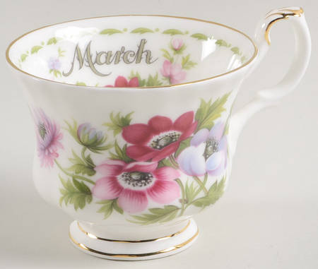 Flower of The Month (Newer, Montrose) Footed Cup
