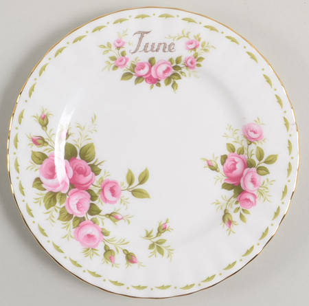Flower of The Month (Newer, Montrose) Bread & Butter Plate