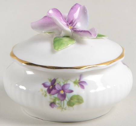 Flower of The Month (Newer, Montrose) 1" Round Box & Lid
