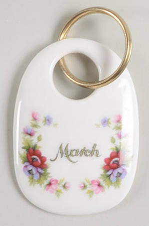 Flower of The Month (Newer, Montrose) Key Ring