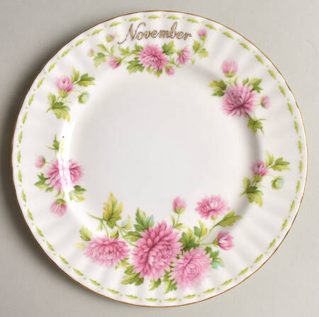 Flower of The Month (Newer, Montrose) Salad Plate