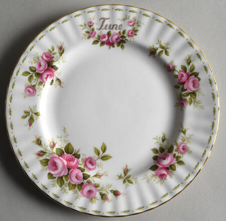 Flower of The Month (Newer, Montrose) Salad Plate