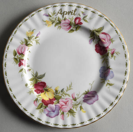 Flower of The Month (Newer, Montrose) Salad Plate