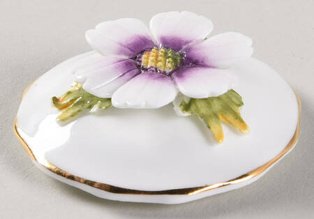 Flower of The Month (Newer, Montrose) Lid for 1" Round Box
