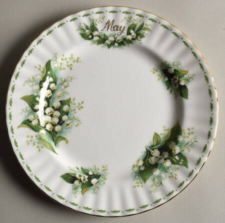 Flower of The Month (Newer, Montrose) Salad Plate