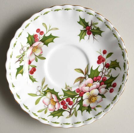 Flower of The Month (Newer, Montrose) Saucer for Footed Cup