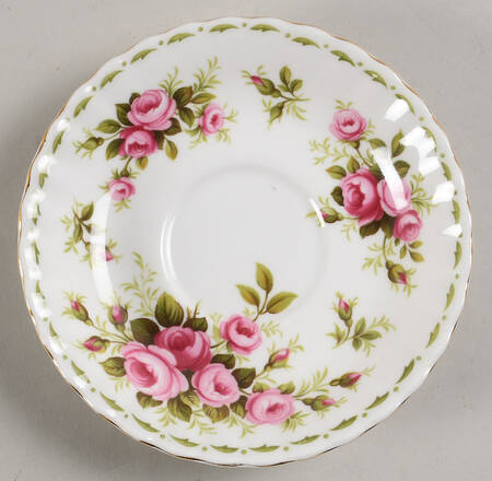Flower of The Month (Newer, Montrose) Saucer for Footed Demitasse Cup