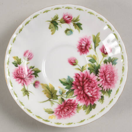 Flower of The Month (Newer, Montrose) Saucer for Footed Demitasse Cup