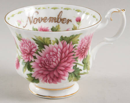 Flower of The Month (Newer, Montrose) Footed Demitasse Cup